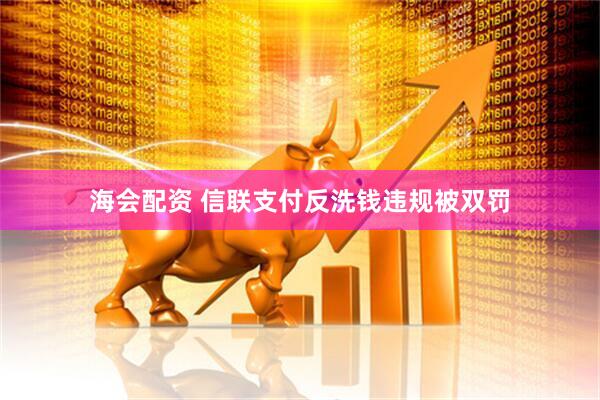 海会配资 信联支付反洗钱违规被双罚